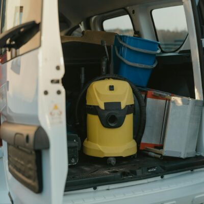 Yellow and Black Car Door